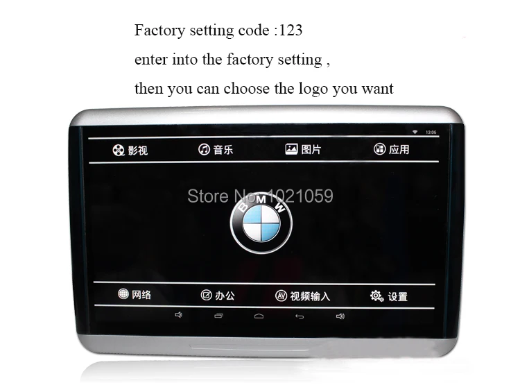 Discount 10.1 Inch Android 6.0 Car Headrest Monitor 1080P Touch Screen Support WIFI USB SD FM Bluetooth Multimedia Player 6