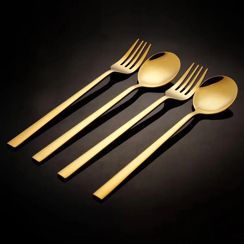 

Personalized Stainless Steel Fork Spoons Long Handle Customized Spoons and Fork Laster Engrave Name Wedding Party Gift