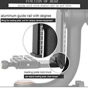 Шарнирная головка QZSD Q45S, используемая для фотосъемки диких животных, с большой нагрузкой, штативная головка для камеры, 20 кг, винт 1/4, диаметр 48 мм