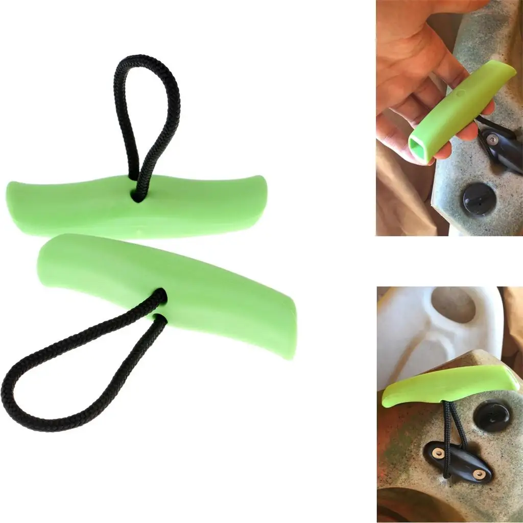 2 Pieces Nylon Safety Toggle Carry Handle Grip for Sit on Top Fishing Angling Kayak Canoe Kayak Canoe Toggle Handle