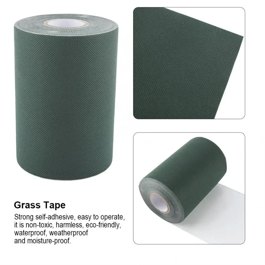15*1000 см трава самоклеющиеся присоединения ленты синтетический газон, искусственное покрытие украшения дома аксессуары - Цвет: Зеленый