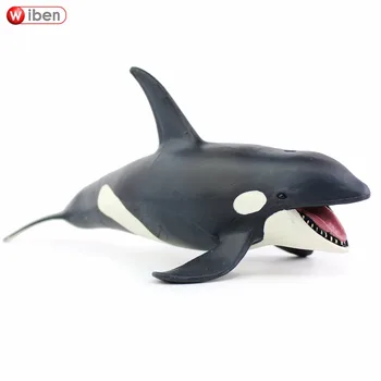 

Wiben Sea Life Killer Whale Simulation Animal Model Action & Toy Figures Learning & Educational Marine Christmas Gift for Kids