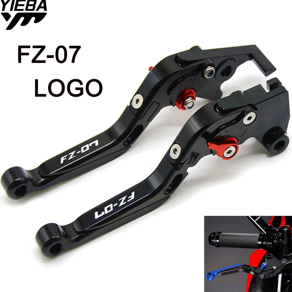 

With FZ-07 Motorbike Motorcycle Folding Black Brake Clutch Levers For Yamaha MT07 MT 07 FZ 07 FZ07 FZ-07 2014 2015 2016