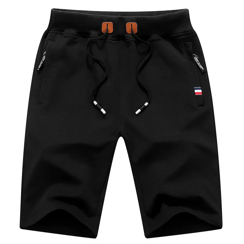 Новые модные Брендовые однотонные мужские шорты 4XL летние мужские пляжные шорты хлопковые повседневные мужские шорты homme одежда 8660