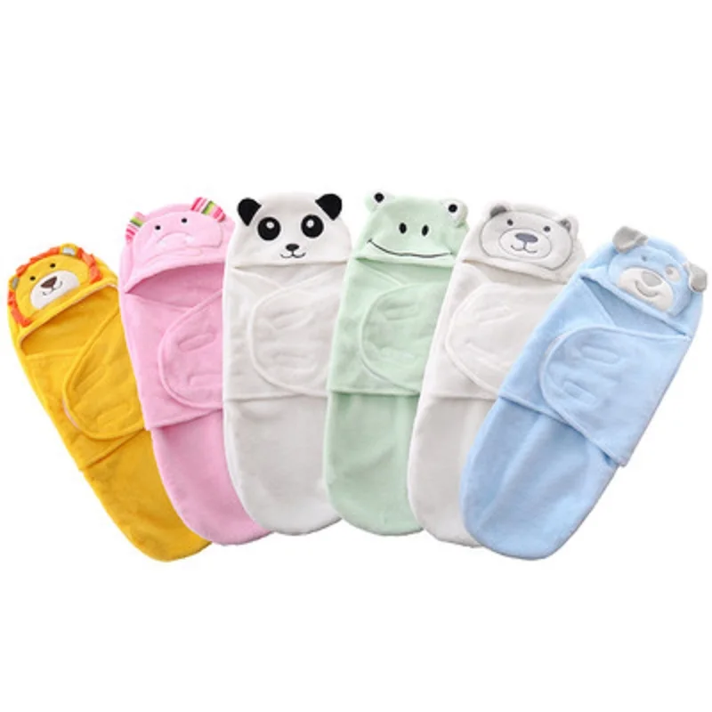 

Baby Swaddle Muslin Blankets Newborn Blanket Sleeping Bag Flannel 3d Hooded Swaddling For Toddlers Infant Envelope For Newborns