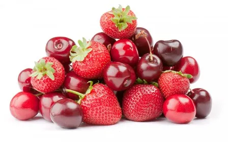 

Berries Strawberries Cherries Lovely Fruits Food Appetite Picture 2 Sizes Canvas Painting Print Poster For Kitchen Wall Decor
