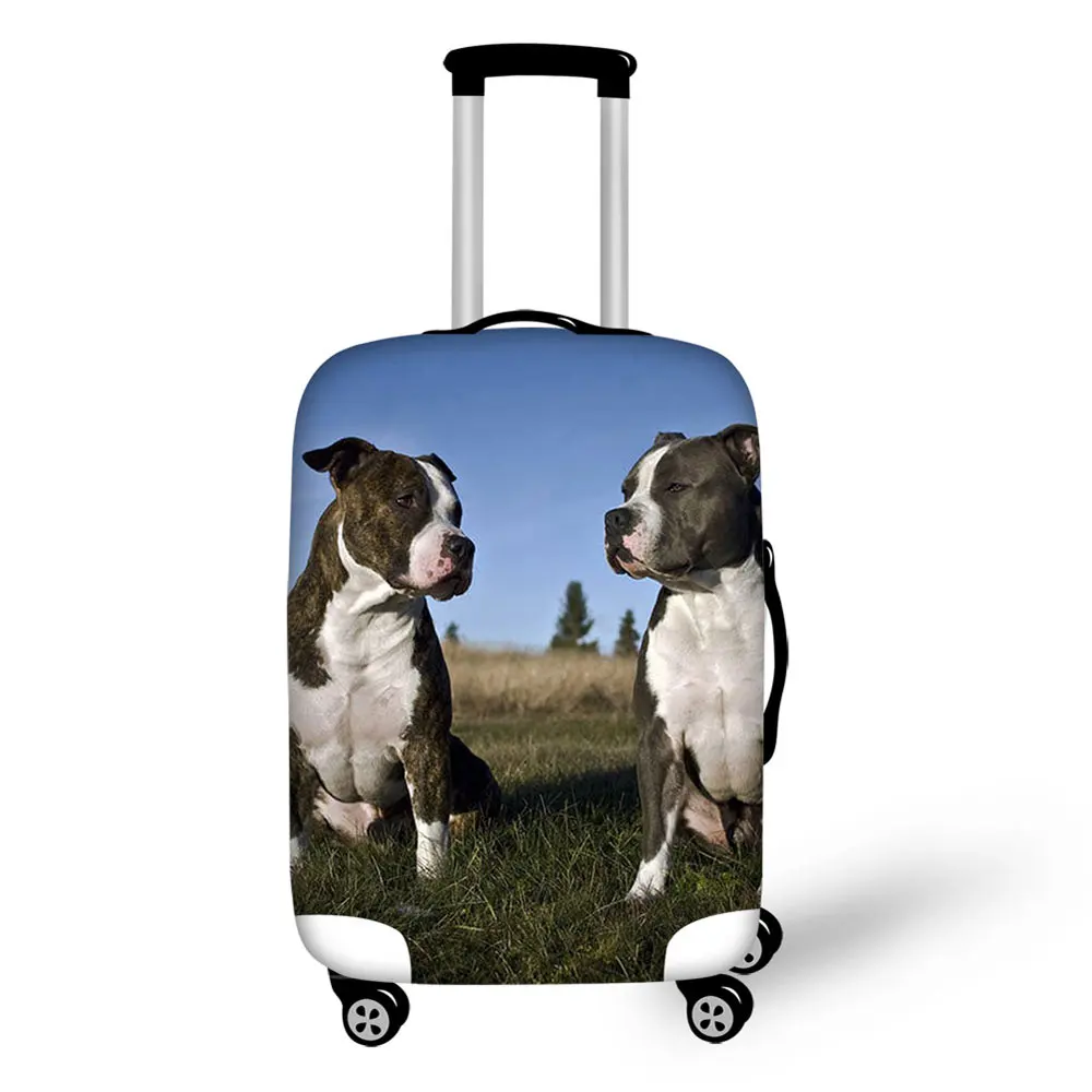 

American Staffordshire Terrier Dog Lover Thickened Luggages Protective Trolley Case Waterproof Elastic Suitcases Dust Rain Cover