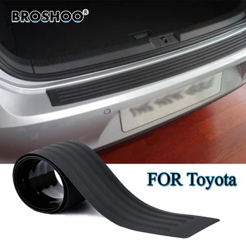 

BROSHOO Car Styling Rubber Rear Guard Bumper Trunk Protector Trim Cover Strip For Toyota Yaris RAV4 Camry Avensis Verso Prius IQ