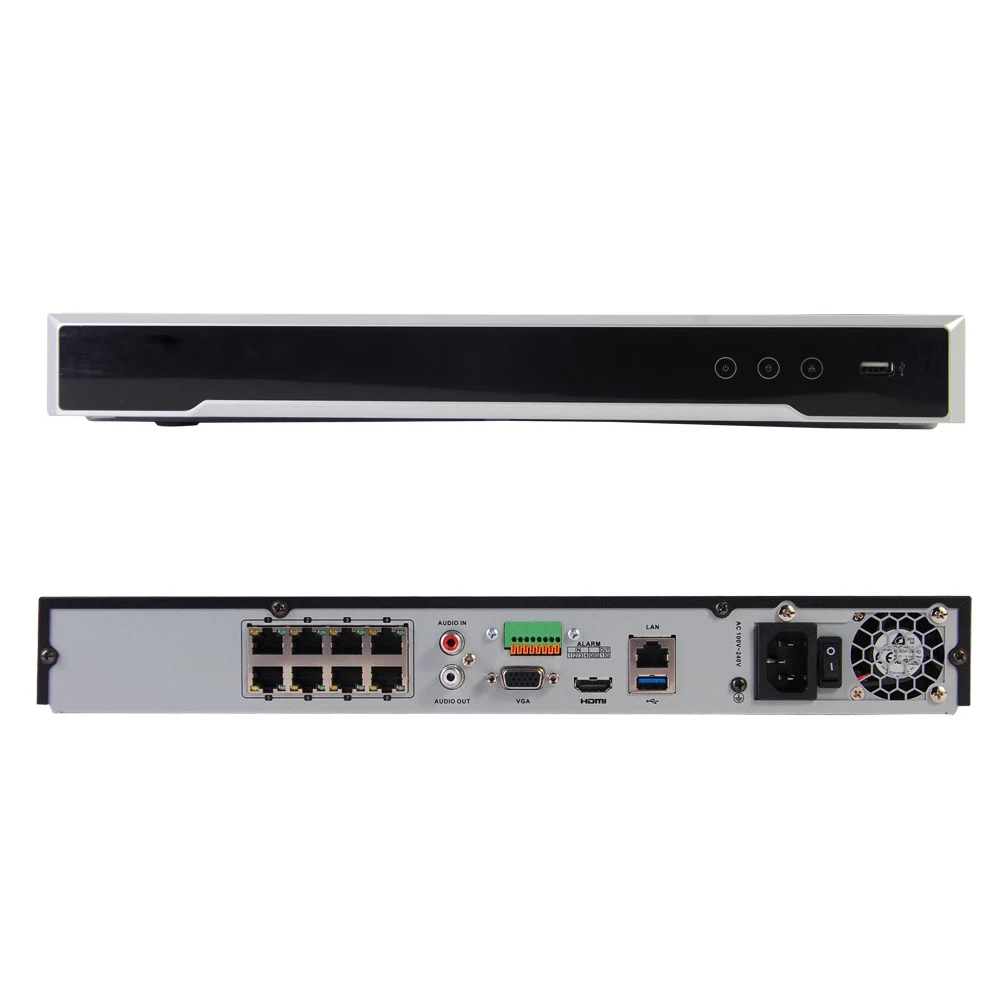 HIK 4k POE NVR DS 7616NI K2/16 P 7608NI K2/8 Поддержка 8mp h.265 ip камера сетевая Запись видео cctv