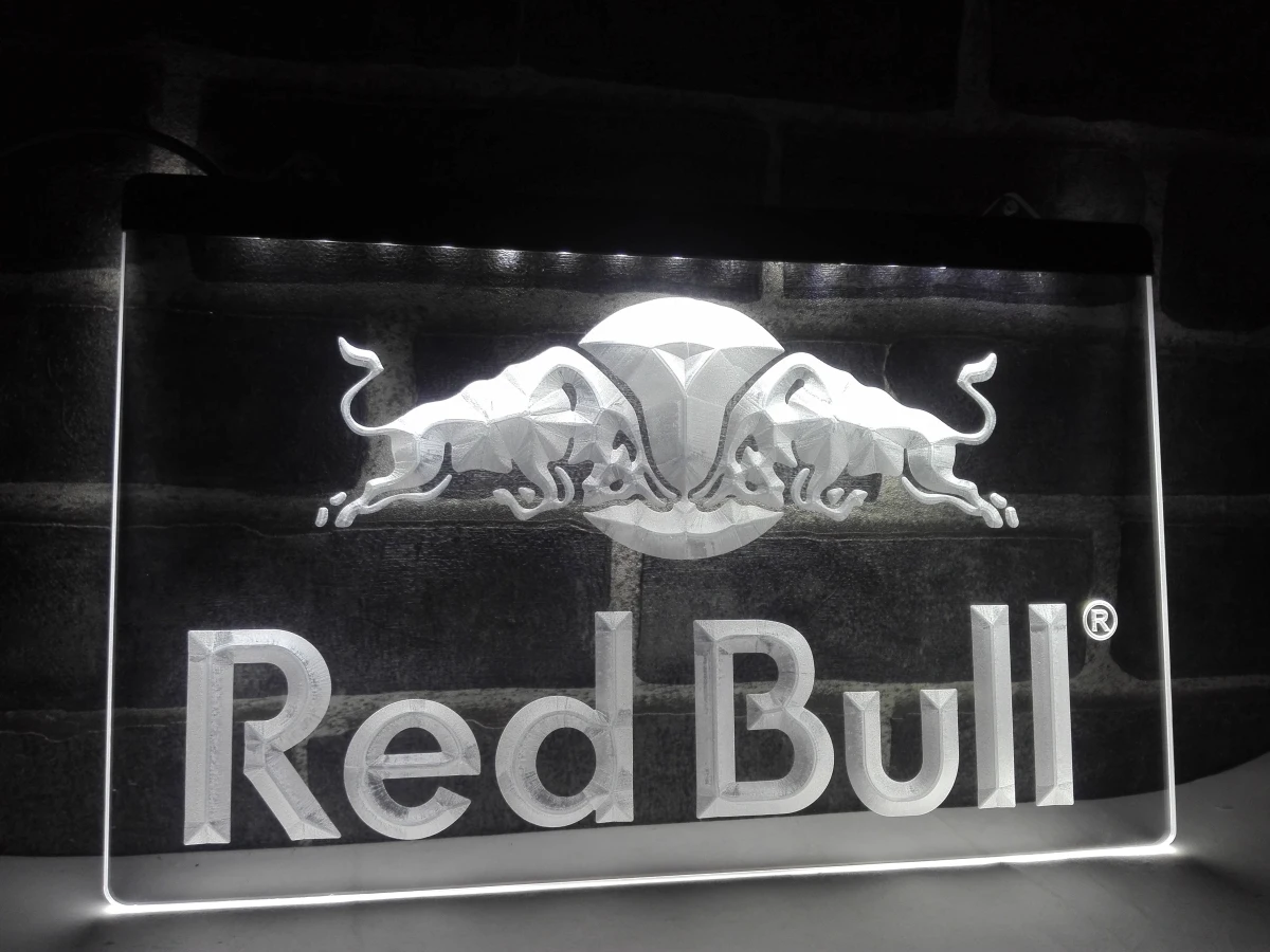 LA022-светодиодный неоновый светильник Bull Energy Drink для домашнего декора