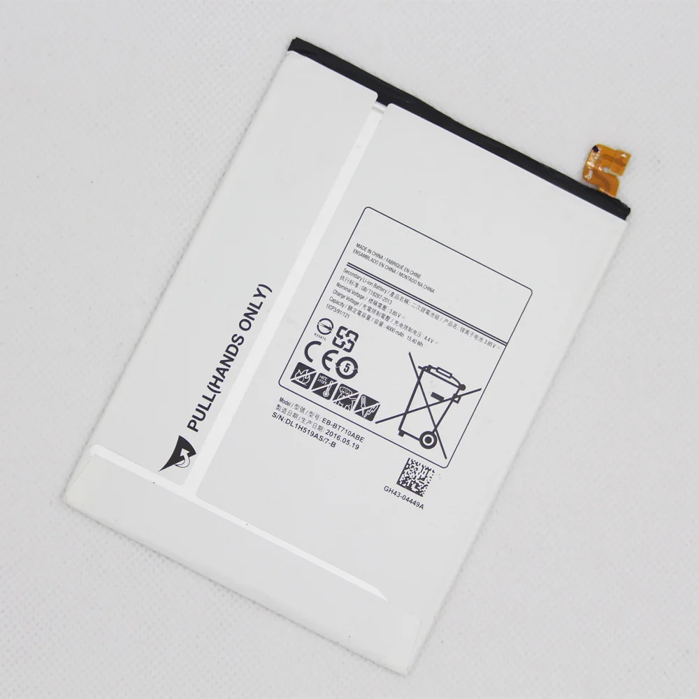 5 шт./лот 4000 мАч фотоаккумулятор для планшета Galaxy Tab S2 8 0 T710 T715 T715C SM T713N T719C