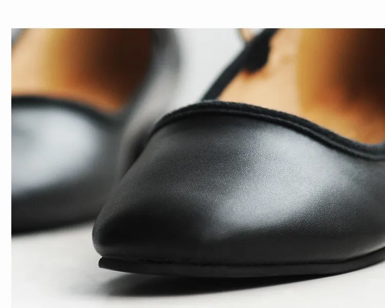 Профессиональные женские балетки на низком каблуке; обувь для танцев; обувь для учителя; обувь из искусственной кожи с одним ремешком; обувь для танго