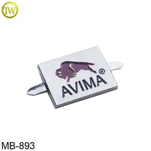 893 сумочка на заказ металлическая бирка с логотипом из цинкового сплава для крышки/кошелька