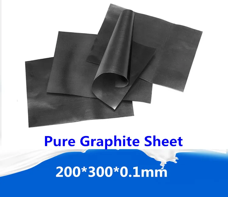 

200*300*0.1mm Flexible Graphite Sheet with high heat conducting Between STB C and heat sink or shell,free shipping 2pcs