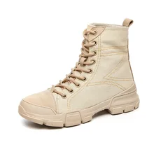 

Canvas martin boots, women winter ankle boots, outdoor boots