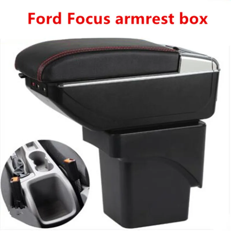 For Ford Focus 2 armrest box central Store mk2 content box products interior Armrest Storage car-styling accessories parts