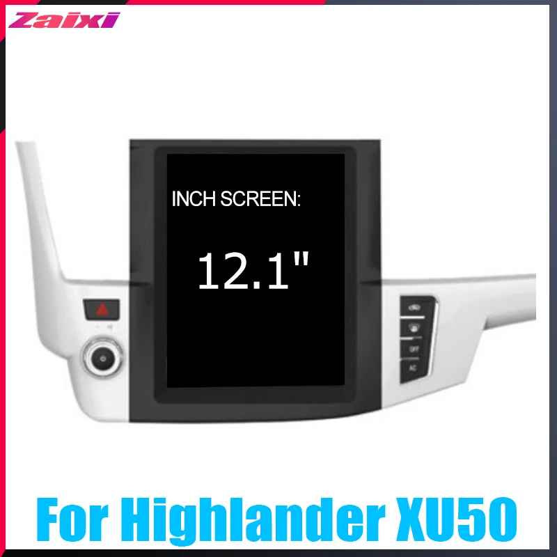Top ZaiXi Android Car Multimedia GPS For Toyota Highlander XU50 2014~2019 Radio vertical screen tesla screen Radio Video USB DAB+ 1