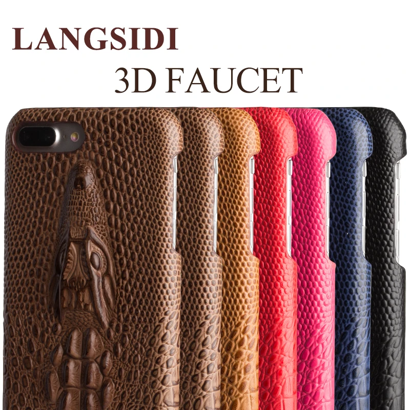  LANGSIDI handmade full custom handphone case 3D Faucet hard shell half back cover affixed For iPhon