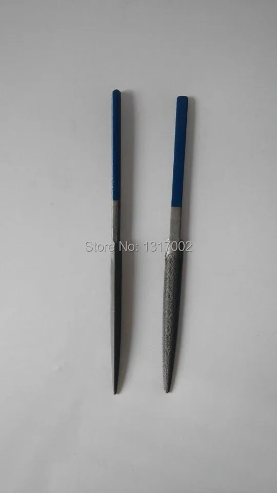 

Free Shipping 2pc/lot GH262-1 blue triangle handle files, goldsmith Tool,gold silver jewelry engraving burnishing cleaning files