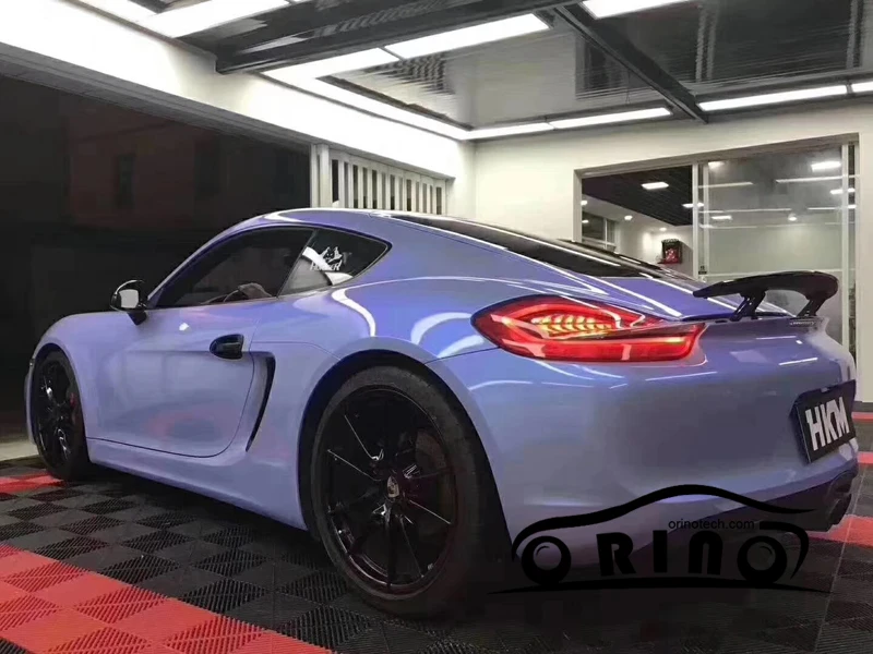 ORINO Grey Blue Glossy Car Sticker - Double Colors Glossy Candy Vinyl Film Wrapping (1.52*20M/5X65FT) image 4