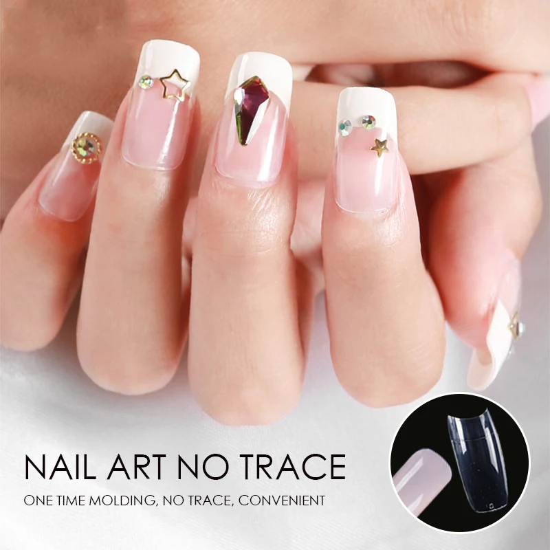 

100pcs Natural Clear White Color French False Nail Tips Artificial Fake Nails Art Acrylic UV Gel Ultra Flexible Manicure Tools