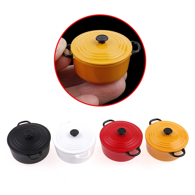 1:12 Dollhouse Miniature Kitchen Utensils Cooking Ware Mini Pot Boiler Pan Doll House Accessories Play Kitchen Toy 1