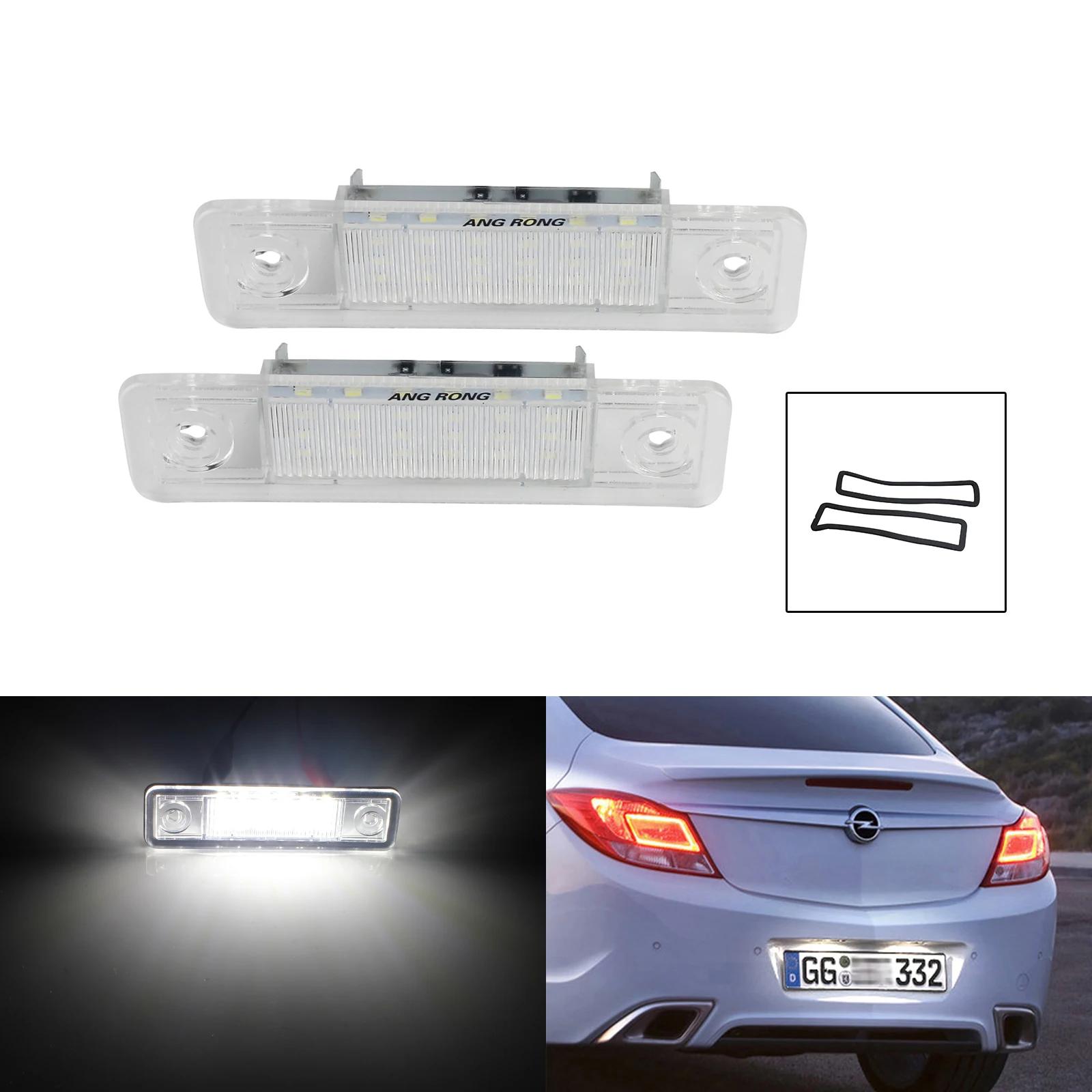Angrong Led Licence Number Plate Light For Vauxhall Opel Astra F G