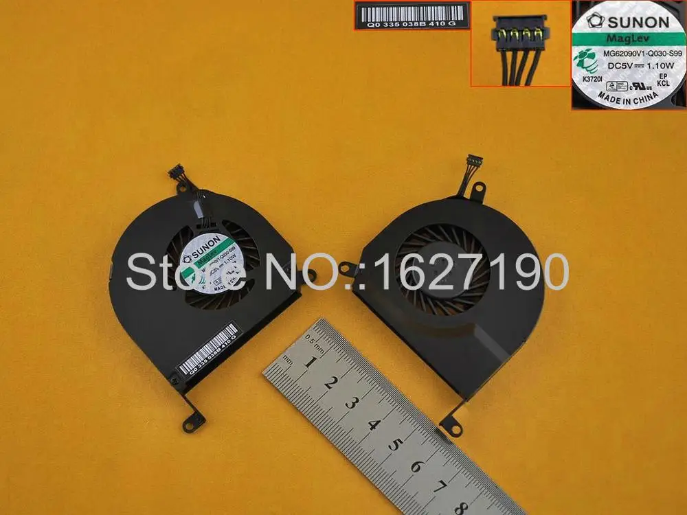 

NEW laptop CPU Cooling Fan Repair Replacement for APPLE MacBook Pro A1286(Left side ) MG62090V1-Q030-S99 CPU Cooler/Radiator