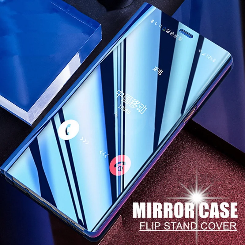 

Magnetic Clear View Mirror Smart Flip Case For Xiaomi Mi Mix 2 Max 3 A1 A2 Lite 8 SE Poco F1 Redmi Note 7 6 5 Pro 4 4X 5A Prime
