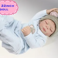 NPK стиль полная силиконовая кукла Reborn с милой шляпой около 50 см прекрасный спальный новорожденный куклы игрушки Bonecas для ребенка