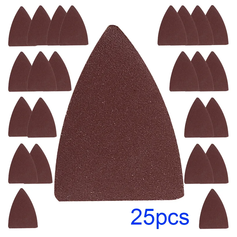 

25pcs Finger Sand Paper Oscillating Tool for Fein ,Bosc Milwaukee Sanding Pad
