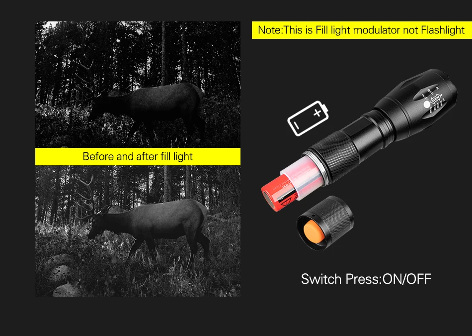 Dispositivo de Visão Câmeras ao ar Livre à Prova Caça Wildlife Armadilha Infravermelho Digital Led ir Noturna Visão Escopo Dwaterproof Água 850nm 6 Caça wildlife armadilha 850nm infravermelho digital led