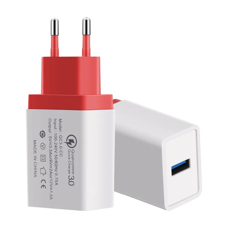 ЕС USB зарядное устройство QC 3 0 быстрое Портативный настенный адаптер питания