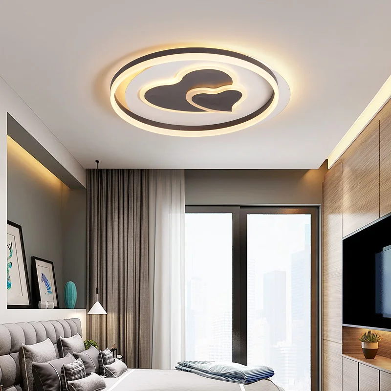 

Modern creative personality bedroom ceiling lamp acrylic coffee color living room lighting lead creative ceiling lamp AC 90-265V