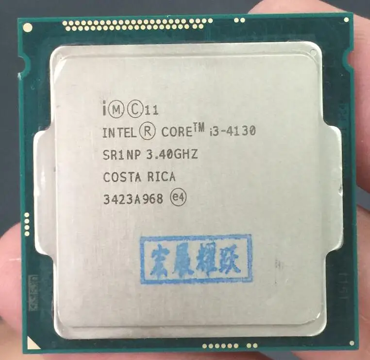 ПК компьютер процессор Intel Core I3 4130 I3-4130 процессор LGA1150 22 нанометра двухъядерный процессор работающий правильно настольный процессор