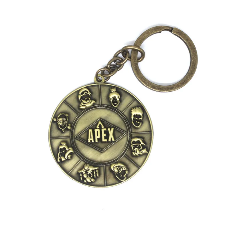 Новая игра Apex Legends брелок для ключей с логотипом dog tag подарок сувениры для мальчиков автомобильный держатель для ключей модные брелки ювелирные изделия кулон - Цвет: White