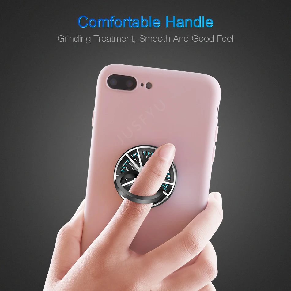 Gyro Finger Ring Holder Hand Spinner Rotary Metal Smartphone Mobile cell Phone Holder Stand For iPhone Samsung Phone Ring Holder