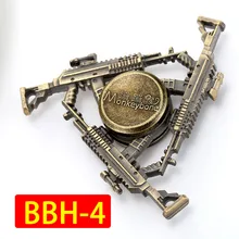 Три пистолета Америка Submachine Gun красочные Спиннер рождественские подарки цинковый сплав пальчиковые игрушки Спиннеры аутизм ADHD дети