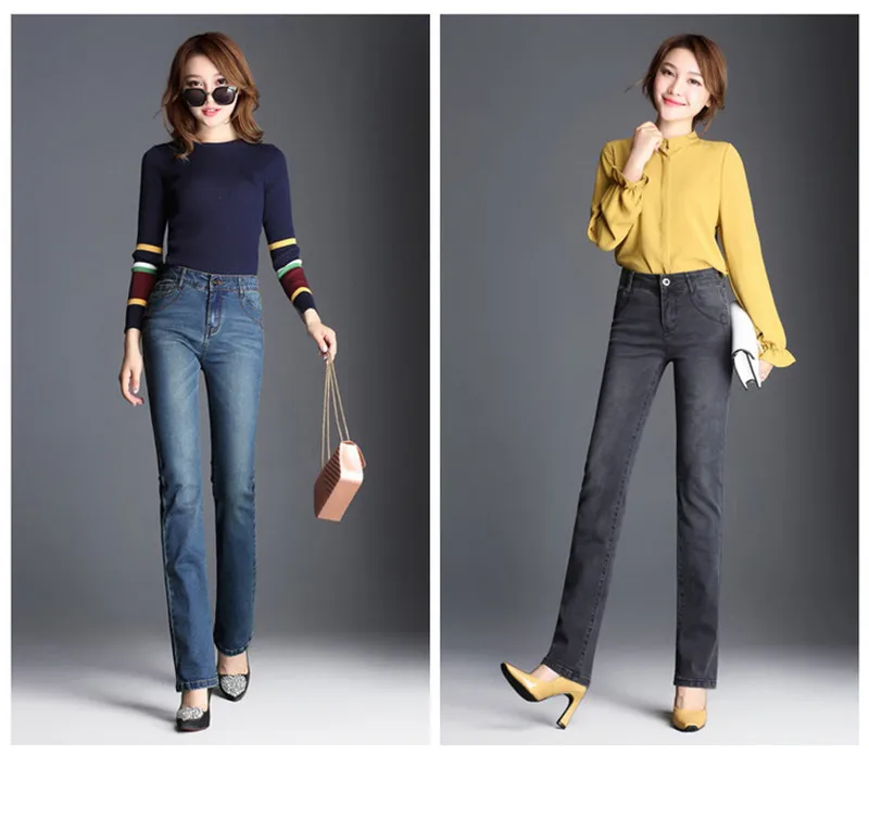 Новые Высокие эластичные тонкие джинсовые зауженные джинсы длинные Для женщин Джинсы для женщин карандаш Брюки для девочек Мотобрюки