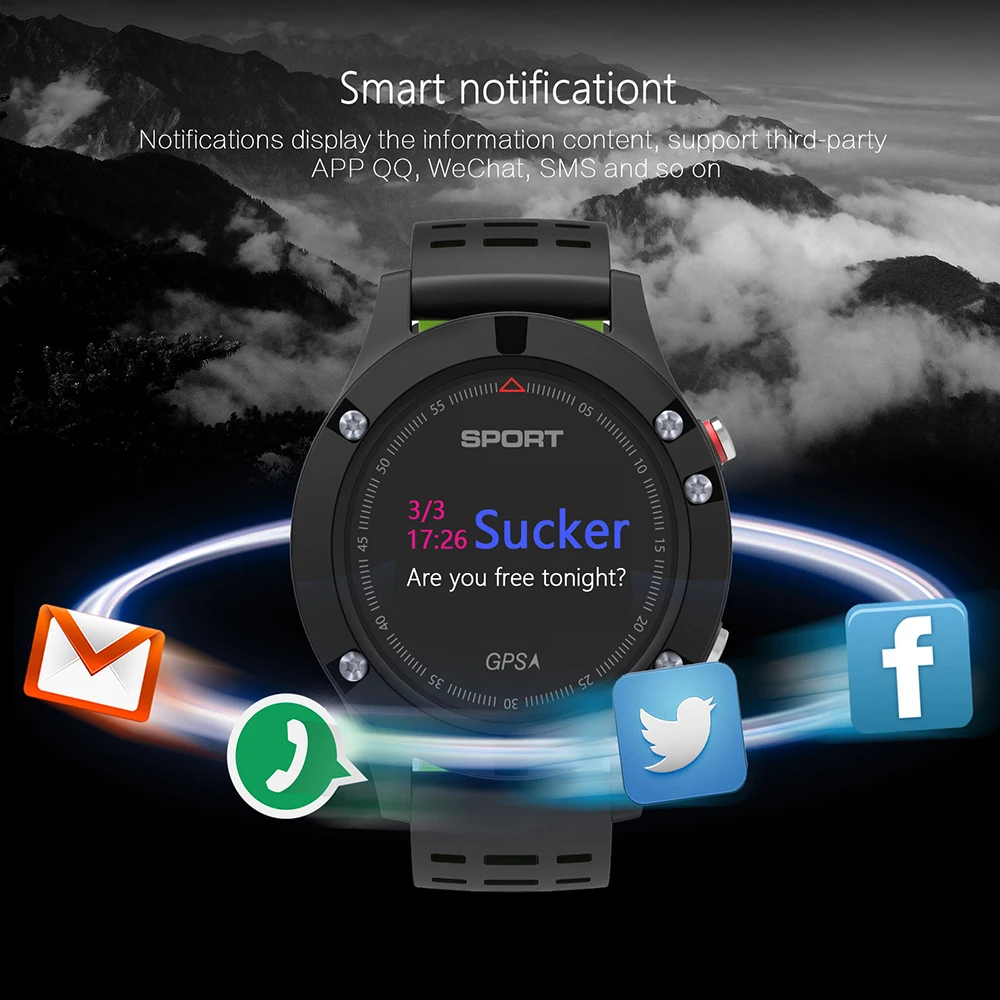 Timethinker Смарт-часы gps Позиции Часы с шагомером пульсометром со Фитнес трекер для нескольких видов спорта Функция IP67 Водонепроницаемый