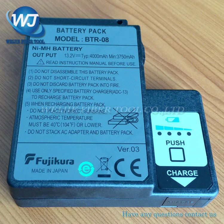 

Original Fujikura FSM-60S FSM-60R FSM-18S FSM-18R Optical Fiber Fusion Splicer Battery BTR-08