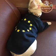 Весенне-летняя повседневная одежда для домашних собак свитшоты с принтом звезды одежда для щенков французские футболки с бульдогом свитера