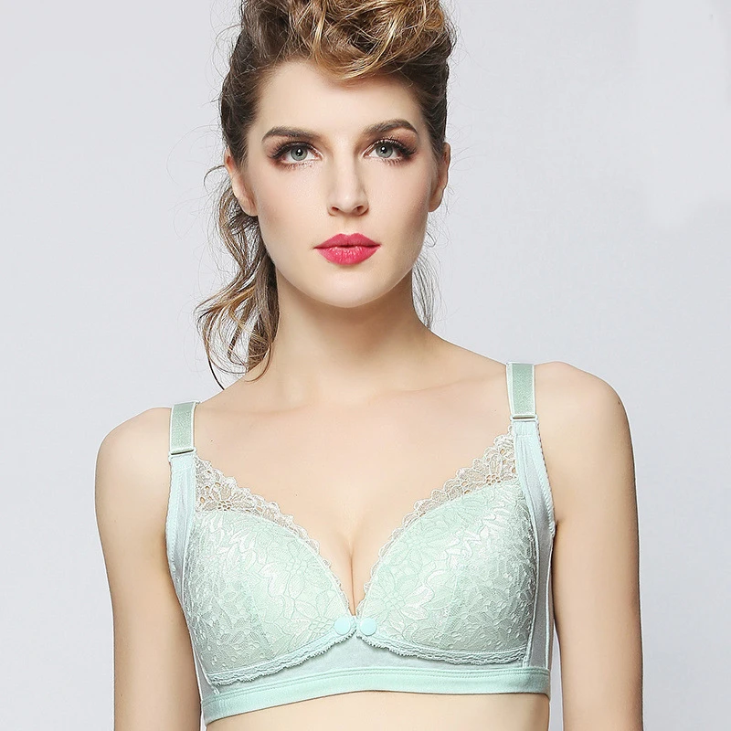 Sunbaby New Fashion Nursing Bra For Pregnant Women Lace Design Nice Fabric comfortable U backside 4 hook and eye maternity bra