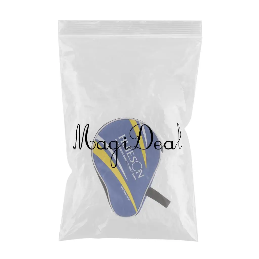 1 Pcs Oxford Cloth Table Tennis Case Racket&Ball Bag Ping Pong Paddle Bat Cover Pouch Storage Protector Racquet Sport Blue/Black