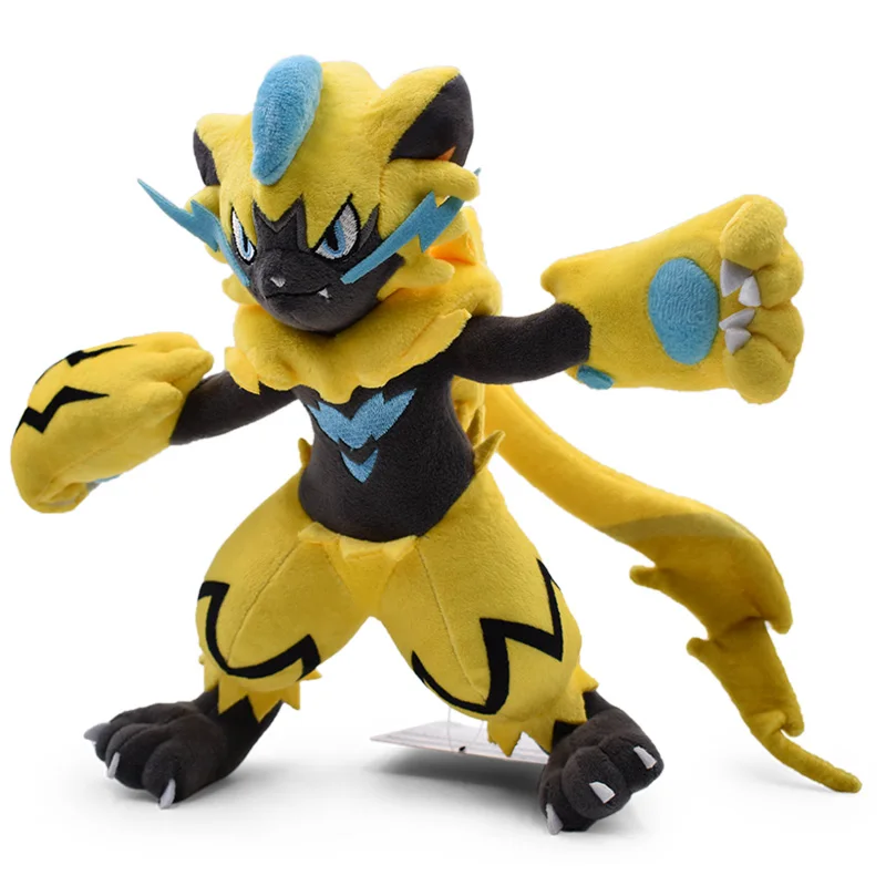 Горячие игрушки 27 см Zeraora плюшевые Мультяшные мягкие куклы игрушки Япония Аниме животные плюшевые хлопковые куклы игрушки для детей подарок на день рождения