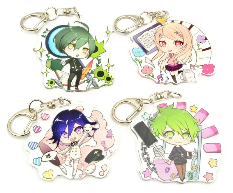 Аниме Dangan Ronpa Danganronpa V3 Kokichi Saihara Akamatsu Amami акриловый брелок для косплея на Хэллоуин