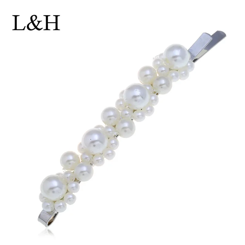 

1 Pc New Fashion Female Hairpins Classic Elegant Simulated-pearl Barrettes Hair Clip Clamp Jewelry Styling Tools For Women Gift