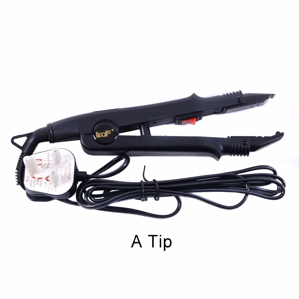 1pc JR-611 A/B/C tip Professional Hair Extension Fusion Iron Heat Connector Wand Iron Melting Tool+UK outlet
