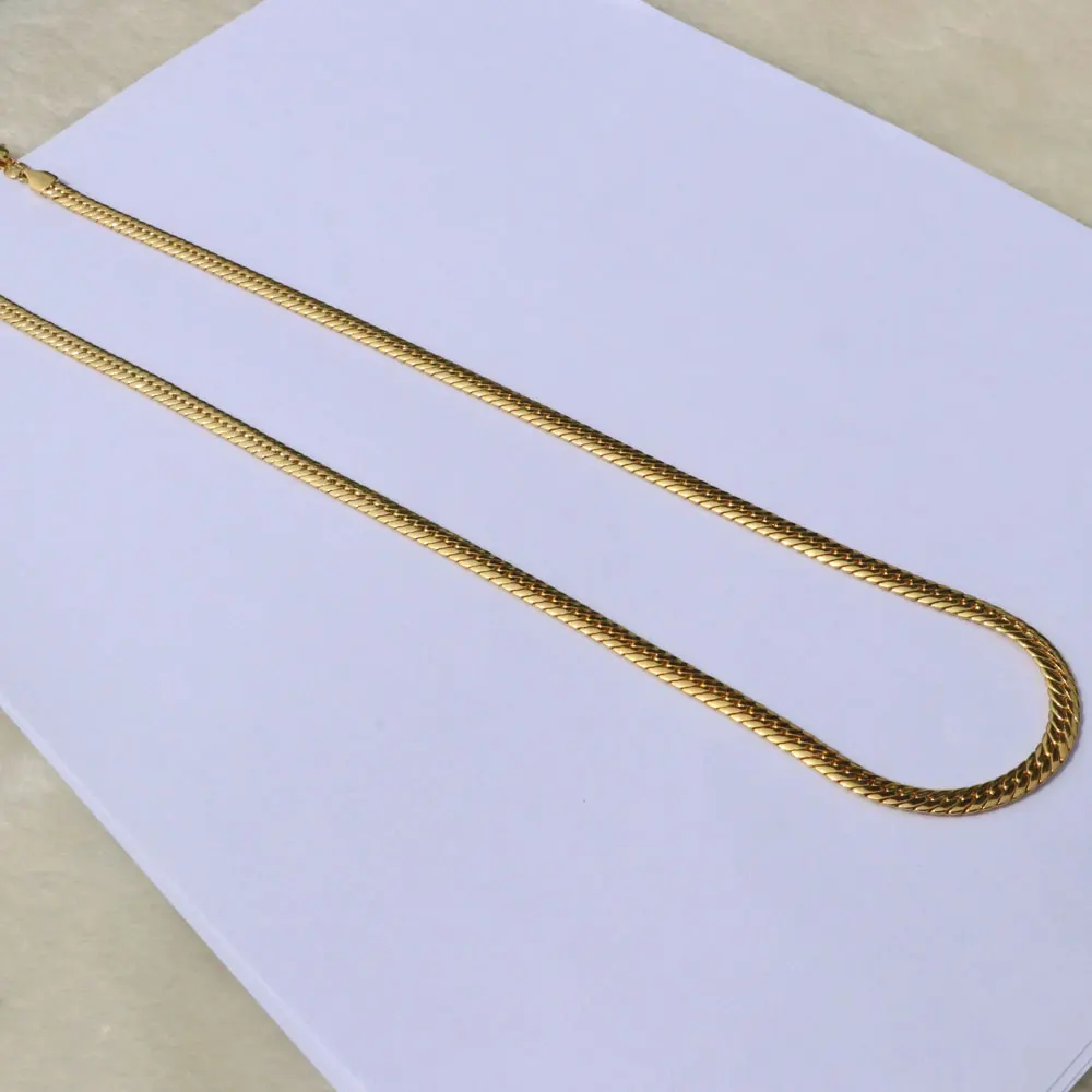 

Noble GOLD AUTHENTIC SOLID GOLD GF WOMEN'S CUBAN LINK CHAIN NECKLACE SZ 24" 5MM Unconditional Lifetime Replacement Guarantee