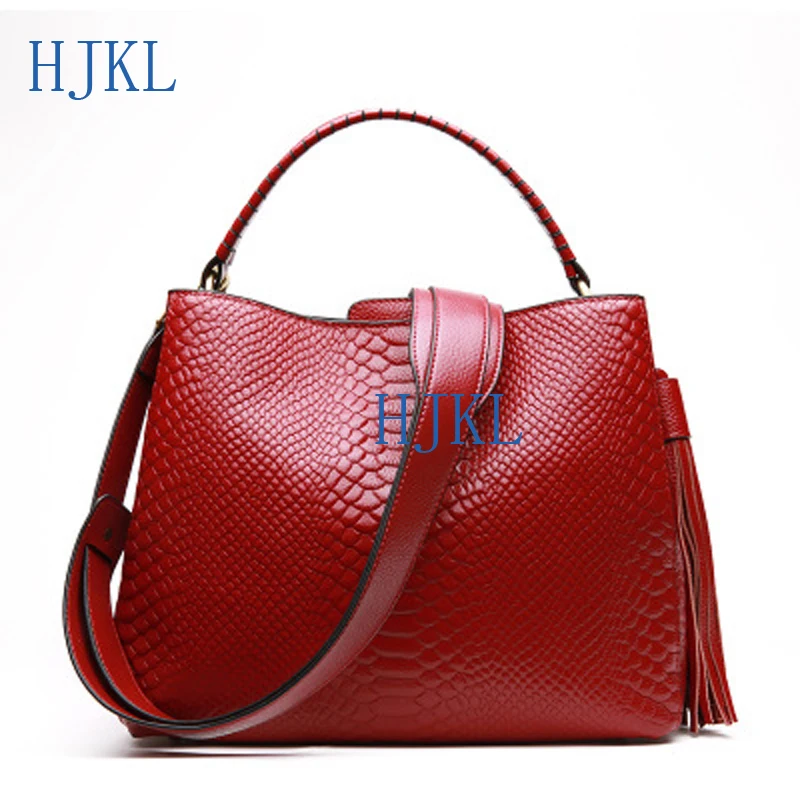 Der Echt Europäischen Umhängetasche red Stil Neue Schulter Mode Leder Mutter Tasche Dame Rindsleder grey Black Und Amerikanischen Handtasche 2019 7wZIdFnq7
